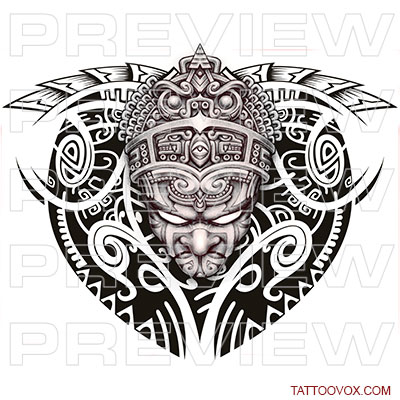 Aztec Eagle Warrior Skull  Aztec art, Aztec tattoos sleeve, Aztec
