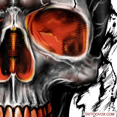 skull tattoo wallpaper by _lord_of_dark_ - Download on ZEDGE™ | 7c68