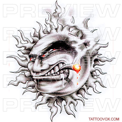 Fireman Skull In Smoke Vapors Best Temporary Tattoos| WannaBeInk.com