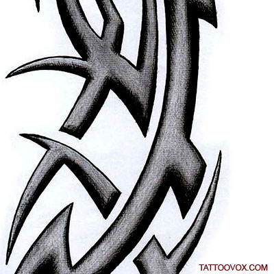 Stone Tribal tattoo design - TattooVox Professional Tattoo Designs Online